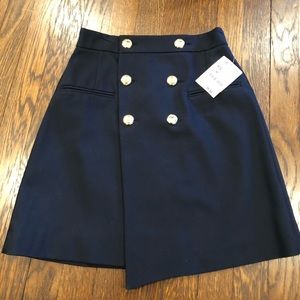 Zara asymmetrical nautical mini skirt